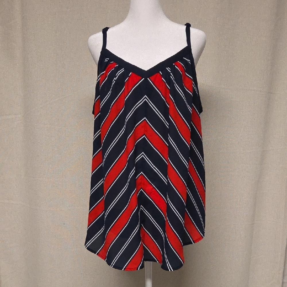Torrid Chevron Stripe Flowy Tank